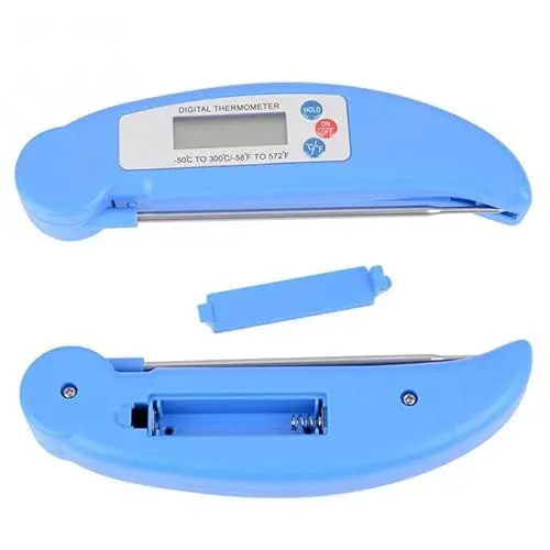 Produktbild: Amosfun Digitales Faltbares Küchen Thermometer Mit Hochpräziser Sonde Kabelloses Grillthermometer Ideal Für Fleisch Flüssigkeiten Und BBQ Ohne Batterie