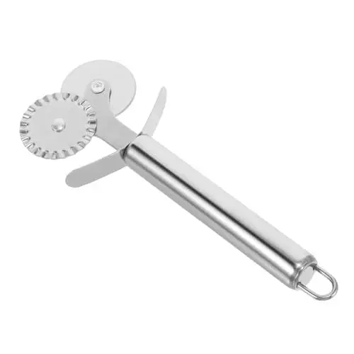 Produktbild: Amosfun Spitzenmesser Pizza- Teig Spitze Kochfeld Gebäckschneider Radmesser Pizza-Walzenmesser