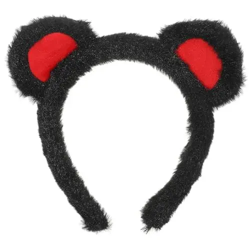 Produktbild: Amosfun Stirnband Mit Bärenohren Tragen Haarband Bommel Stirnband Halloween-stirnbänder Mausohren Haarreifen Mausohren Halloween Hundeohren Fräulein Plüsch Spa Ausgabekarte