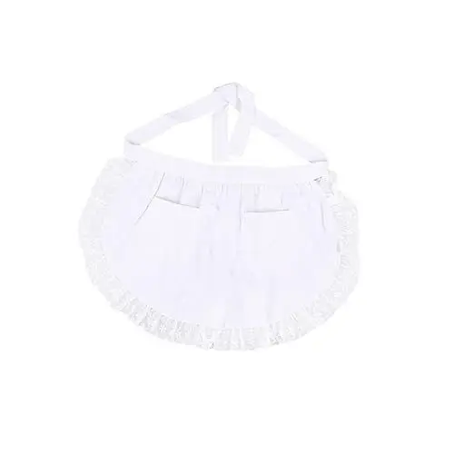 Produktbild: Amosfun Taillenschürze Mädchen-outfits Schürze Frau Damen Spitzenschürze Schürze Damen Mädchen Kleider Kellner Schürze Kurz Mädchenkleidung Kurzer Vorbinder Server Kind Weiß Altmodisch