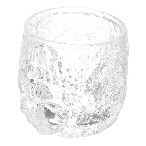 Produktbild: Amosfun Teetasse Mit Prägung Im Schlichten Design Hitzebeständiger Wasserbecher Aus Glas Für Tee Heiße Schokolade