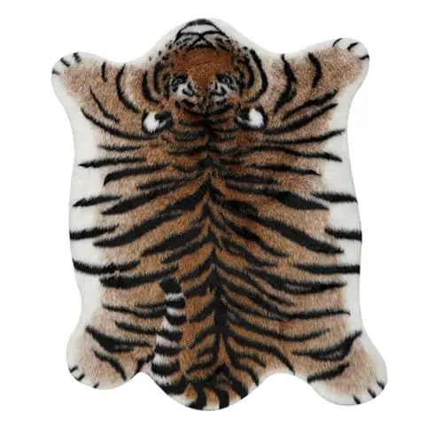 Produktbild: Amosfun Teppich Für Zuhause Wohnzimmer Tiger-Thema Acrylfaser Bequemer Teppich
