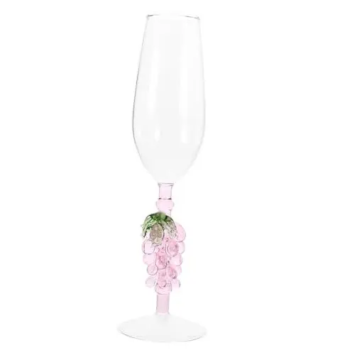 Produktbild: Amosfun Weinbecher Für Partys Zu Hause. Glas Mit Zartem Muster. Stabile Konstruktion Für Trinkanlässe Zu Jubiläen.