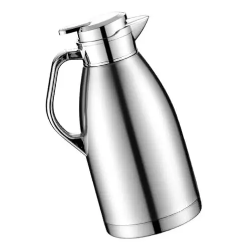 Produktbild: Amosfun Vakuum-Römertopf isolierte Wasserkaraffe Kaltbrühkaraffe große thermoskanne heisswasserkocher Wasserflaschen isolierte Wasserflasche Vakuumtopf Winter Vakuumflasche Rom handhaben