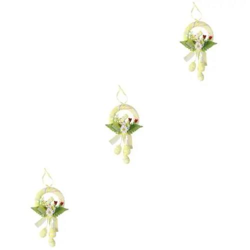 Produktbild: Amosfun Wanddekoration 3St -Türkranz Ostertür Zweig hängende Verzierung der Ostern-Tür Baum Embleme Dekor Ostereier Osterhandwerk Haustür Türschnalle Wandbehang Hase Kleiderbügel