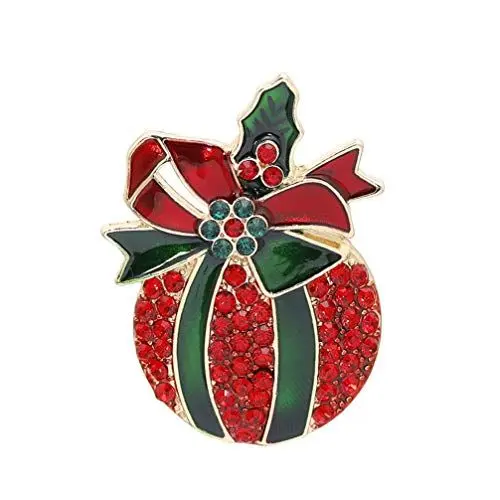 Produktbild: Amosfun Weihnachtsbrosche Kristallrhinestone-Brosche-Stiftlegierungsbruststiftschalschnalle kleidet Verzierungsweihnachtsgeschenk-kleines für Frauendamen