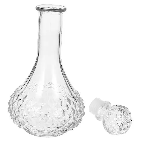 Produktbild: Amosfun Wein Verpackungs Flasche Klare Wasserflasche Crew-flaschen Abnehmbarer Boden Dekanterflasche Dekanter Für Whiskyflaschen Karaffe Mit Luftdichtem Stopfen Bourbon-dekanter Glas