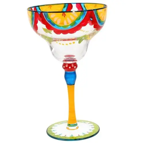 Produktbild: Amosfun 1stück Handbemaltes Margarita- Aus Dekorative Cocktail-gläser Für Hochzeiten Und Partys Tischdekoration Für Zuhause Oder Bars Für Margaritas Wasser Saft Und Wein