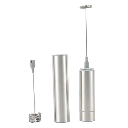 Produktbild: Amosfun elektrischer milchaufschäumer capuccinomaschinen kaffepadmachichne bartwachs weinkühlstab kaffeekasse confee Handmilchaufschäumer Milchaufschäumer ohne Dampf Handaufschäumer Silver