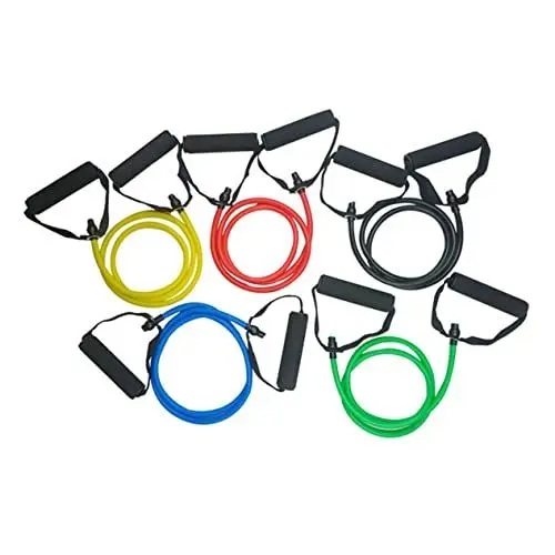 Produktbild: Amosfun gymnastikband Band Widerstandsbänder mit Fitness-Widerstandsband seilspanner Sport geräte für elastisches Bands trainieren Strecken Gummiband Bahre