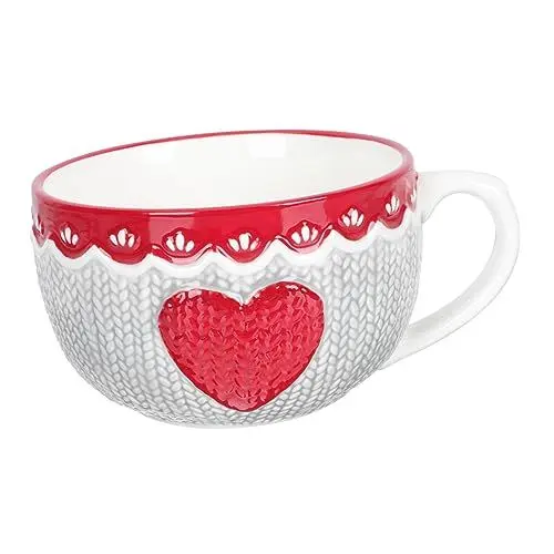 Produktbild: Amosfun liebe Frühstückstasse kaffeekanne kaffeekännchen frühstücksbecher tee mug trinkgläser Kaffeetasse Tasse aus Knochenporzellan Porzellanbecher Tassen Milchbecher Trinkbecher Keramik
