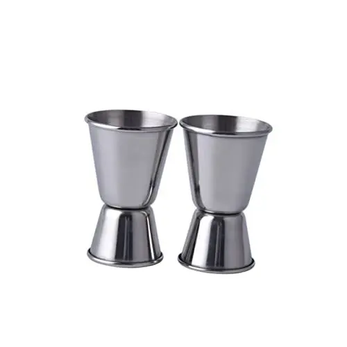Produktbild: Amosfun 15/30 Ml Doppel-cocktail-messbecher Aus Edelstahl Für Die Zubereitung Von Weincocktails in Bars Und Partys