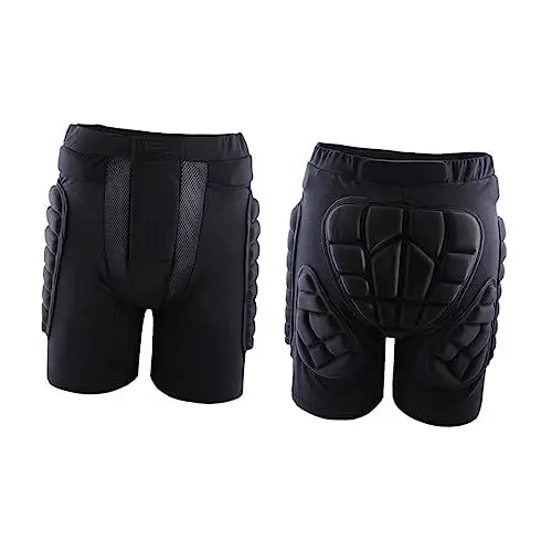 Produktbild: Amosfun tensgeräte Schutzanzug Kinder Gesäßpolster Kurze Hose Gesäß gepolsterte Kurze Hose Turnhose Sport-Shorts Skijupon Skihose verdicken Anti-Fall-Hose Skibrett Ski Hosen