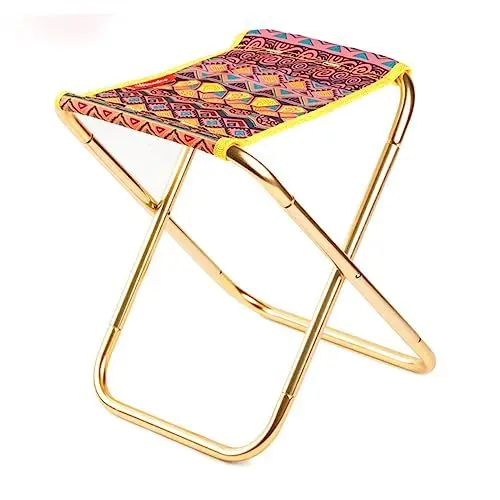 Produktbild: Amosfun zusammenklappbarer Hocker zusammenklappbarer Anglerhocker Rucksackhocker Angelhocker angelstuhl zusammenklappbarer Campinghocker Klappstuhl faltbar Schemel Strandstuhl Reisen
