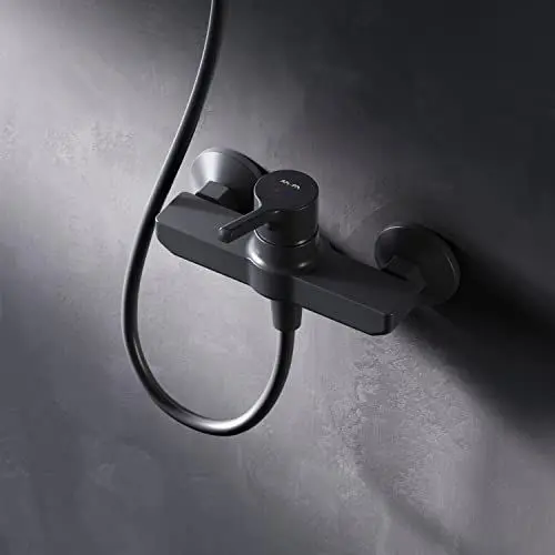 Produktbild: AM.PM X-Joy S FXB20022 Wassersparende Duscharmatur für das Badezimmer, kratzfeste Duscharmatur ohne Auslauf, leicht zu reinigen, Schwarz matt