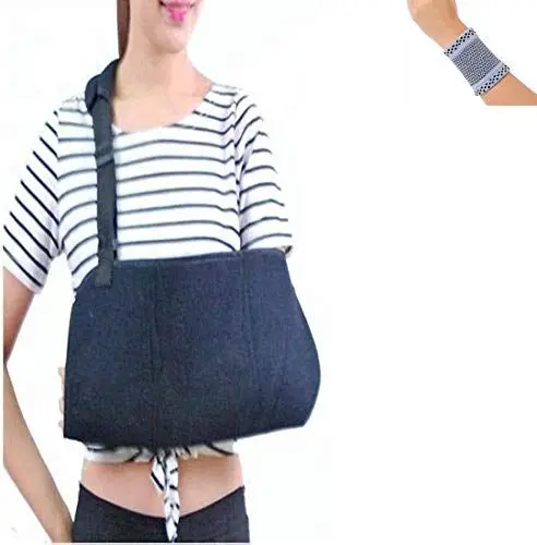 Produktbild: Amsahr Medical Unterarm Straps Arm Brace Armauflage Breathable Ineinander greifen Schulter Wegfahrsperren Universal (27-40 cm) Unterarm- Länge- enthalten Handgelenk-Band