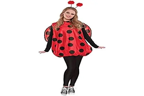 Produktbild: Amscan 10132331 Mariquita Damenkostüm Süße Marienkäfer, schwarz/rot, M/L, 36-42