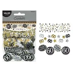 Produktbild: Amscan 360188 - Konfetti 60 Sparkling Celebration, 34 g, Streudeko, Happy Birthday, Geburtstag, Tischdekoration