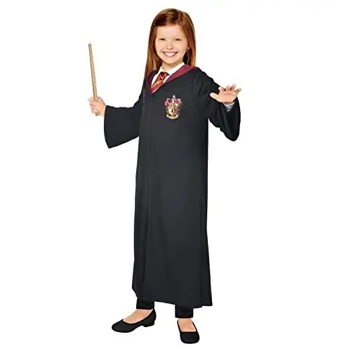 Produktbild: Amscan - Kinderkostüm Hermine, Hogwarts, Harry Potter, Gryffindor, Magier, Zauberer, Karneval, 110, Schwarz