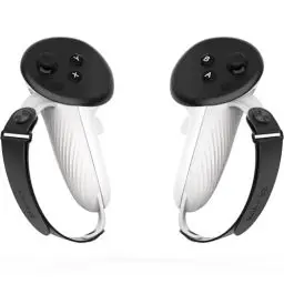 Produktbild: AMVR Controller-Griffe Kompatibel mit Meta/Oculus Quest 3S/Quest 3, Silikon-Cover-Zubehör, verstellbare Handschlaufe für kleine und mittlere Hände (Gilt nicht für offizielle Ladestationen)