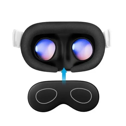 Produktbild: AMVR Lens Protector Cover Kompatibel mit Meta Quest 3s, Quest 3/2/1, Vision Pro, Valve Index, Rift S und Pico 4, schützt die Linse vor Sonnenlicht, Kratzern und Staub