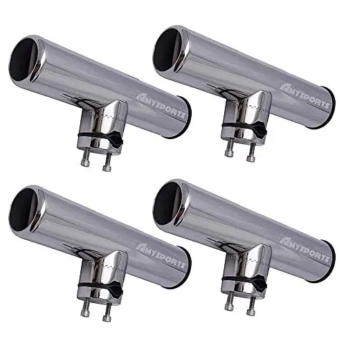 Produktbild: AMYSPORTS Rutenhalter Edelstahlständer auf Angelrutenhalter für Schienen 3/4