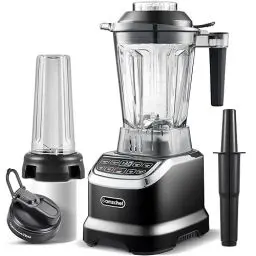 Produktbild: AMZCHEF Mixer Smoothie Maker - 2000W Blender - Mixer Hochleistungsmixer mit LED Zeitanzeige - 6 Pro-Scharfe 3D Klingen - 22000 U/Min Standmixer - 1,85 Liter Flasche und 600ml Tragbare Flasche
