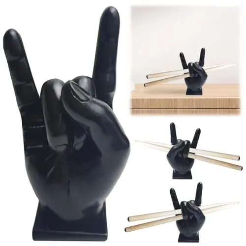 Produktbild: AMZLORD Creative Rock Hand Drumstick Halter Harz Drumstick Display Ständer Rack Mallet Drumstick Halterung Home Dekoration Lustiges Geschenk für Schlagzeuger