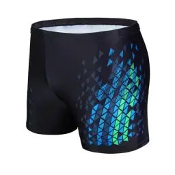Produktbild: AMZSPORT Badehose Herren Kurz Schwimmhose Eng Wassersport Badeshorts mit Tunnelzug, Schwarzblau XL