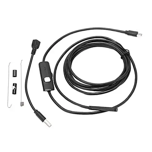 Produktbild: AN97-5.5 Endoskop HD Industrieschaum-Boxstöcke, Endoskop-Kamera-USB-Anschluss mit 5,5-mm-Objektiv IP67 70° 1/9 Zoll Sensor-Betrachtungswinkel für Industrielle Überholung) (1M)