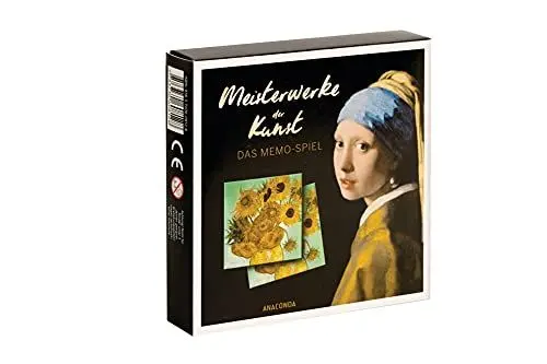Produktbild: Anaconda Verlag Meisterwerke der Kunst - Das Memo-Spiel: Memo-Spiel mit 40 Spielkarten im Spielkarton