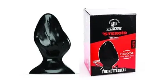 Produktbild: Analplug Steroid ” The Kettlebell” 12,5×7,6-11,0cm, schwarz, realistisches Hautweiches Flexxx Material, Unisex