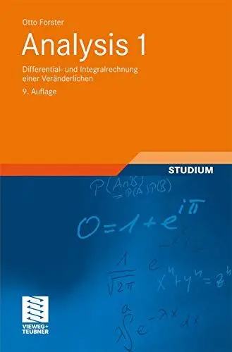 Produktbild: Analysis 1: Differential- und Integralrechnung einer Veränderlichen (vieweg studium·· Grundkurs Mathematik)