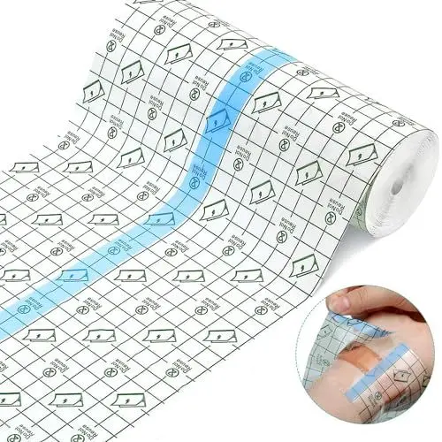 Produktbild: ANAMPION Tattoo Folie 18cm*10m Tattoo Pflaster Aftercare Wasserdichte Second Skin Tattoo PU Folie Tape Transparent Bandage Atmungsaktive Hautschutzauflage für Tätowierte Haut