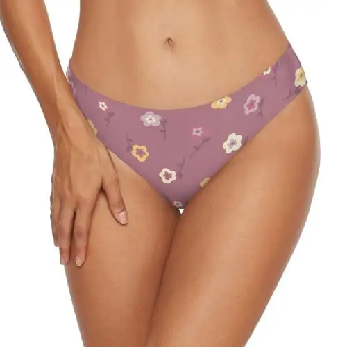 Produktbild: Anantty Damen-Bademode, Bikinihose, Blumenmuster, Badehose für Mädchen und Frauen, mehrfarbig, L
