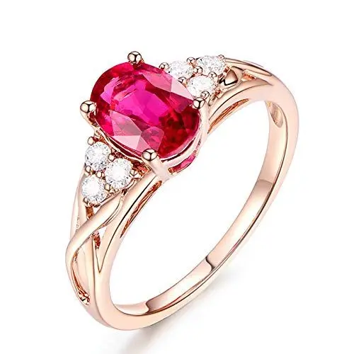 Produktbild: ANAZOZ FINERING 18k Gold Damen-Ring Echt Turmaline 1.35 Karat Trauringe Eheringe Hochzeit Verlobung für Frauen Ringgr. 48 (15.3) Ringschmuck