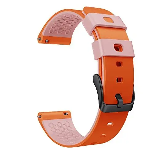 Produktbild: ANBEST Armband für Garmin Vivoactive 5/Forerunner 245/Vivoactive 3 Armband, 20mm Armbänder Silikon für Galaxy Watch Active 2 40mm 44mm, Galaxy Watch 6 5 4, Amazfit GTS 2/GTS 3 Ersatzarmand