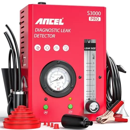 Produktbild: ANCEL S3000PRO KFZ Nebelmaschine mit eingebauter Luftpumpe und Manometer, Auto Rauchmaschine Lecksuchgerät mit Zwei Modi, Professionelle Smoke Leak Detector für Full Autos System Lecks Test