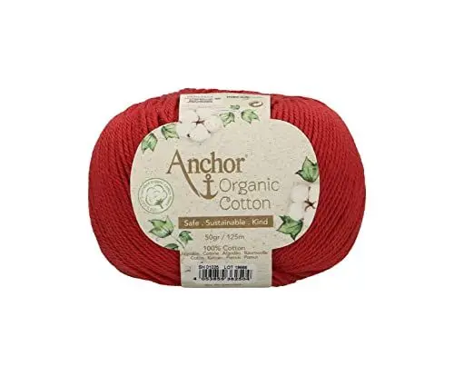 Produktbild: Anchor Organic Cotton, 50G, Stärke: 4, Aufmachung: 125M terracotta Häkelgarne