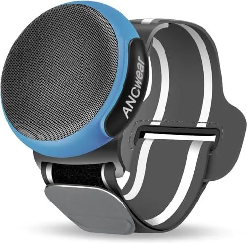 Produktbild: ANCwear Tragbarer Bluetooth-Lautsprecher mit 17 Soundmodi, integriertem Mikrofon, Clip-On-Design, wasserdicht, ideal für Outdoor, Wandern und Radfahren