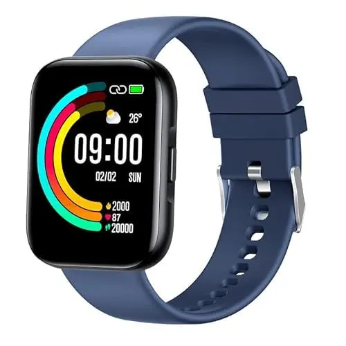 Produktbild: ANCwear Smartwatch Damen Herren, Fitness Tracker, 1,78 Zoll Voll-Touchscreen Smart Watch mit 24H Herzfrequenz, Schlafmonitor, IP68 wasserdichte mit 24 Sportmodi, Fitnessuhr für Android iOS(Blau)
