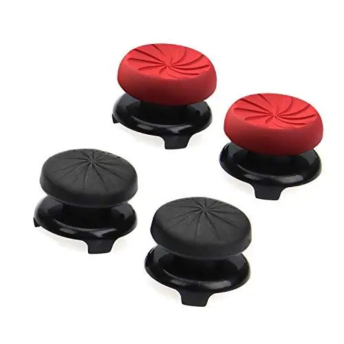 Produktbild: ANDERK 4 Stücke Thumb Stick Aufsätze für PS4 Controller ( für ego schooter spiele ) | PS4 Controller Sticks | PS4 Controller Schutzkappen