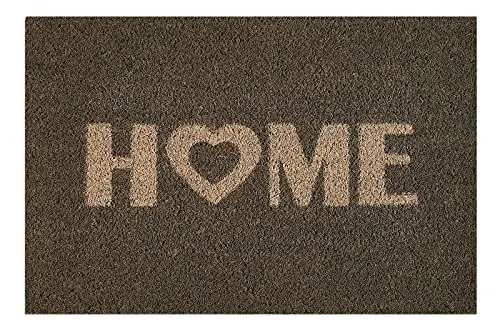 Produktbild: andiamo Fußmatte Kokos bedruckt - ideal als Fußmatte Outdoor Schmutzfangmatte oder Kokosmatte - Fußmatte außen pflegeleicht mit rutschhemmender Rückseite 40 x 60 cm Home Braun