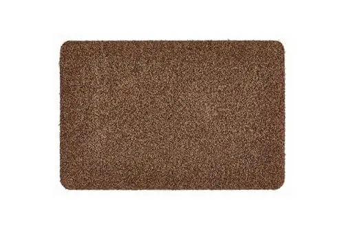 Produktbild: andiamo Fußmatte Samson - Schmutzfangmatte aus Baumwolle für den Hauseingang - einsetzbar als Fußmatte innen, Fußabtreter im überdachten Außenbereich oder als Haustiermatte 60 x 100 cm Braun