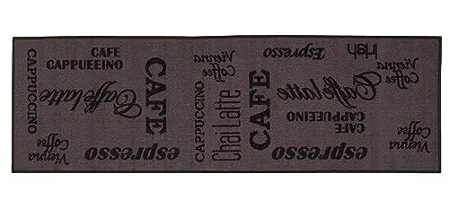 Produktbild: andiamo Küchenläufer Espresso Kurzflor Läufer Küchenteppich - Teppich Küche 67 x 250 cm braun