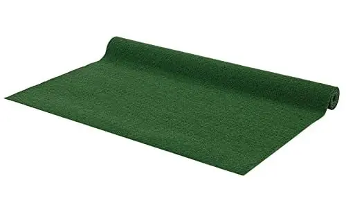 Produktbild: andiamo Kunstrasen Easy Precoat Rasenteppich ohne Noppen Outdoor strapazierfähig pflegeleicht wetterfest 200 x 300 cm Grün