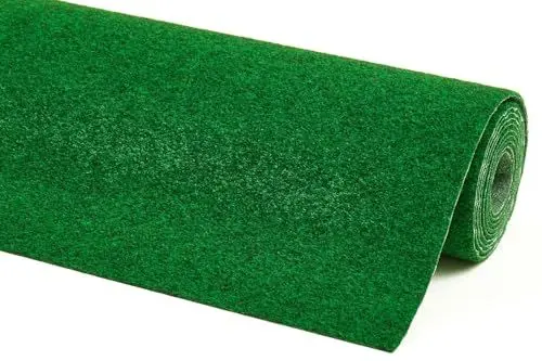 Produktbild: andiamo Kunstrasen Easy Precoat Rasenteppich ohne Noppen Outdoor strapazierfähig pflegeleicht wetterfest 200 x 500 cm Grün