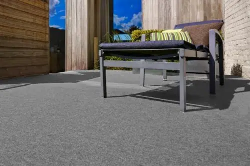 Produktbild: andiamo Kunstrasenteppich Field mit Noppen - Kunstrasen Outdoor zur Verwendung als Balkon Bodenbelag oder Outdoor Teppich - witterungsbeständig und zuschneidbar 67 x 100 cm Grau