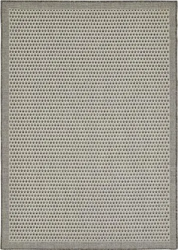 Produktbild: andiamo In- und Outdoor Teppich wetterfest Savannah - Teppich Wohnzimmer im schlichten Design auch einsetzbar als Küchenteppich, Balkon Teppich oder Teppich Schlafzimmer, 57 x 110 cm Braun