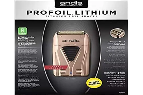 Produktbild: Andis Profoil Lithium Plus Folienrasierer Roségold 17225 Kupfer Elektrischer Rasierer UK Version